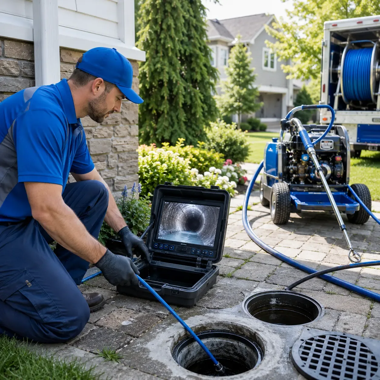 Outdoor drain cleaning professionals serving Ballinger, TX